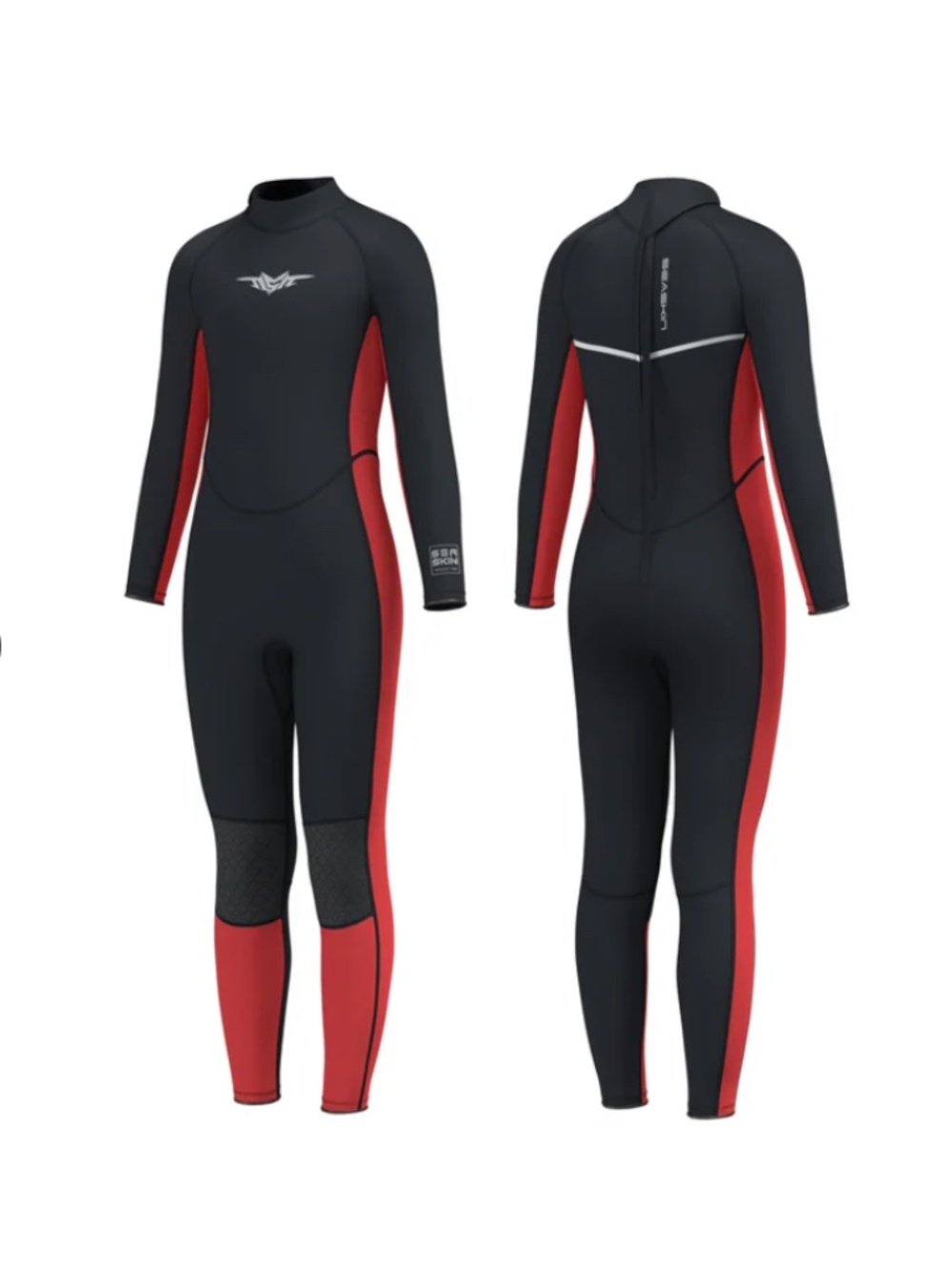 NWOT Seaskin Boys 3mm Neoprene Back Zip Wetsuit | Size 3 | Surf Swim